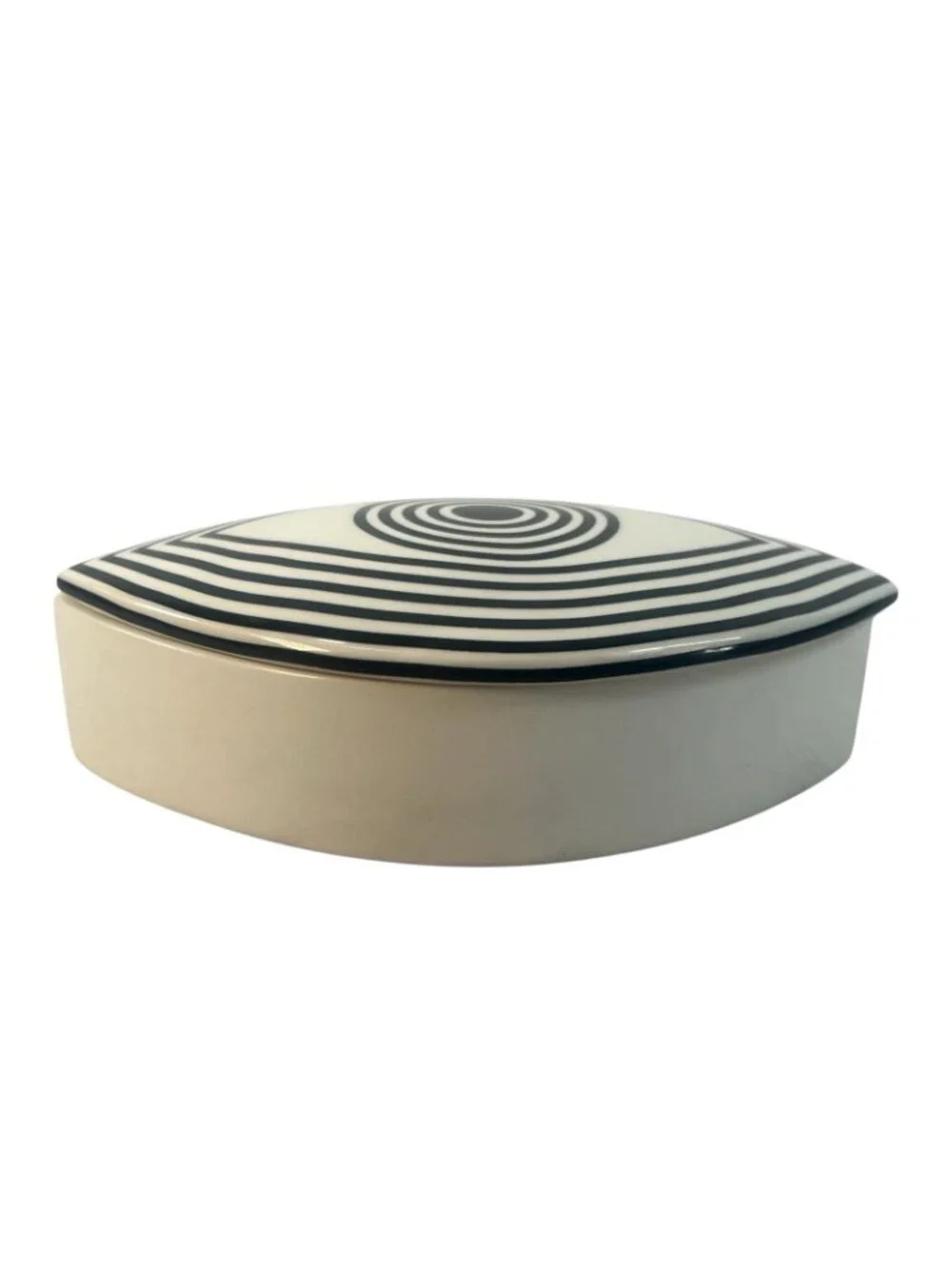 Now House by Jonathan Adler porcelain wink trinkle box 6 x 2 in collectable